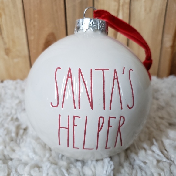 Rae Dunn Santa's Helper Ornament - Picture 1 of 4